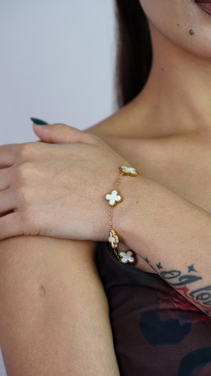 Lucky Clover Charm Bracelet