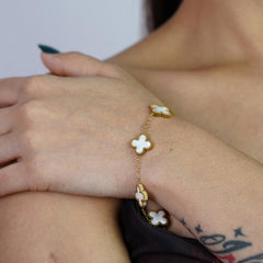 Lucky Clover Charm Bracelet