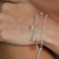 Silver Flower Bracelet
