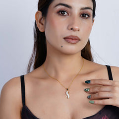 Infinity Gold Diamond Pendant Necklace