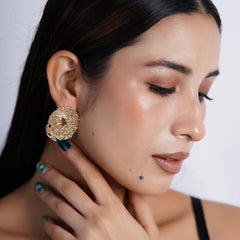 Rough-Finish Earrings