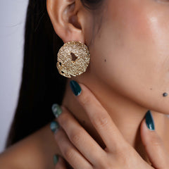 Rough-Finish Earrings