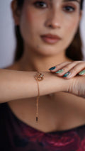 Infinity Rose Gold Circle Bracelet
