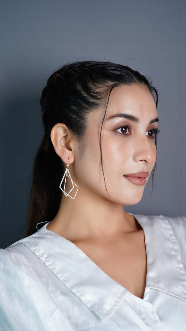 Diamond Drop Earrings