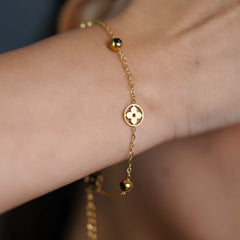 Floral Charm Bracelet