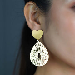Heart Drop Earrings
