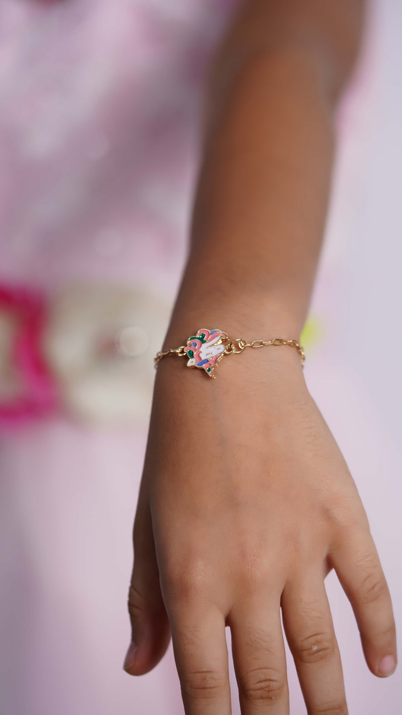 Unicorn & Rainbow Charm Kid's Bracelets