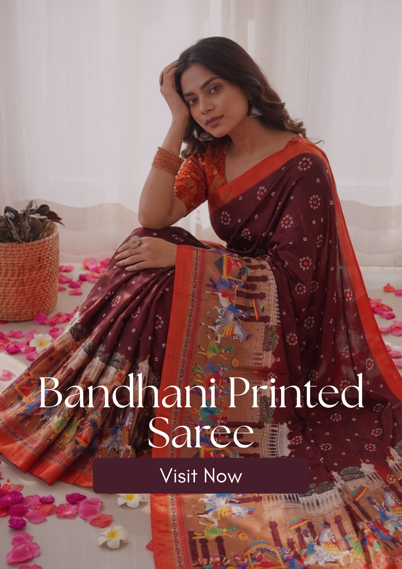 Bandhani Printed Saree