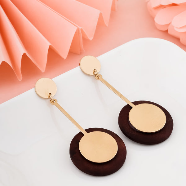 Circular Contrast Earrings