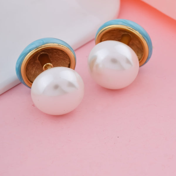 Marble Pearl -2 Way Earrings