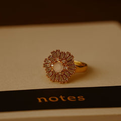 Golden Halo Adjustable Ring