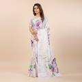 Butterfly Meadow Chiffon Silk Saree