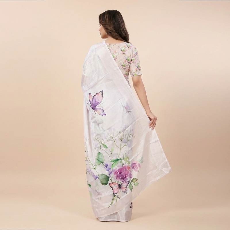 Butterfly  Silk Saree