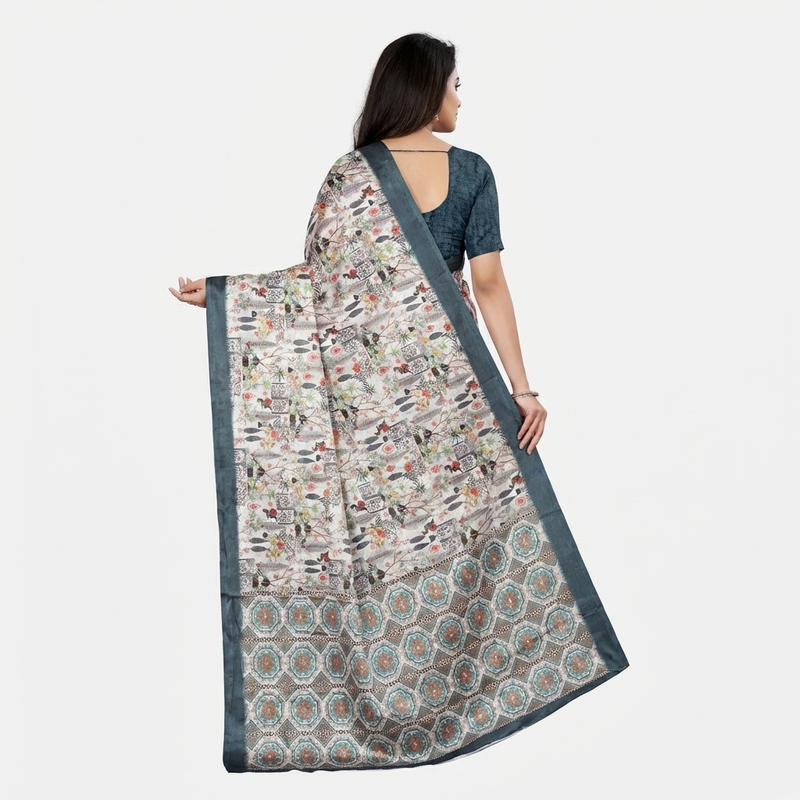  Print Chiffon Silk Saree